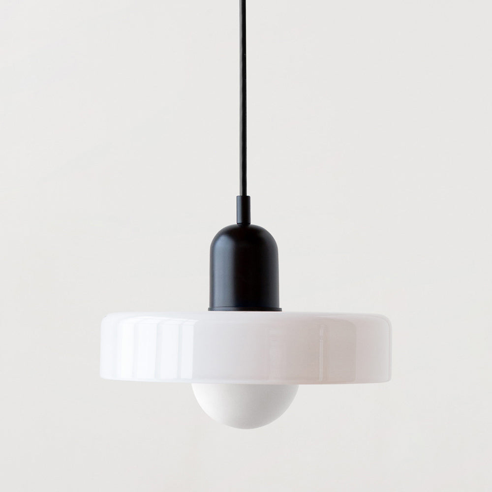 Colored Glass Bauhaus Pendant Light Fixture for Modern Home Decor & Dining Spaces