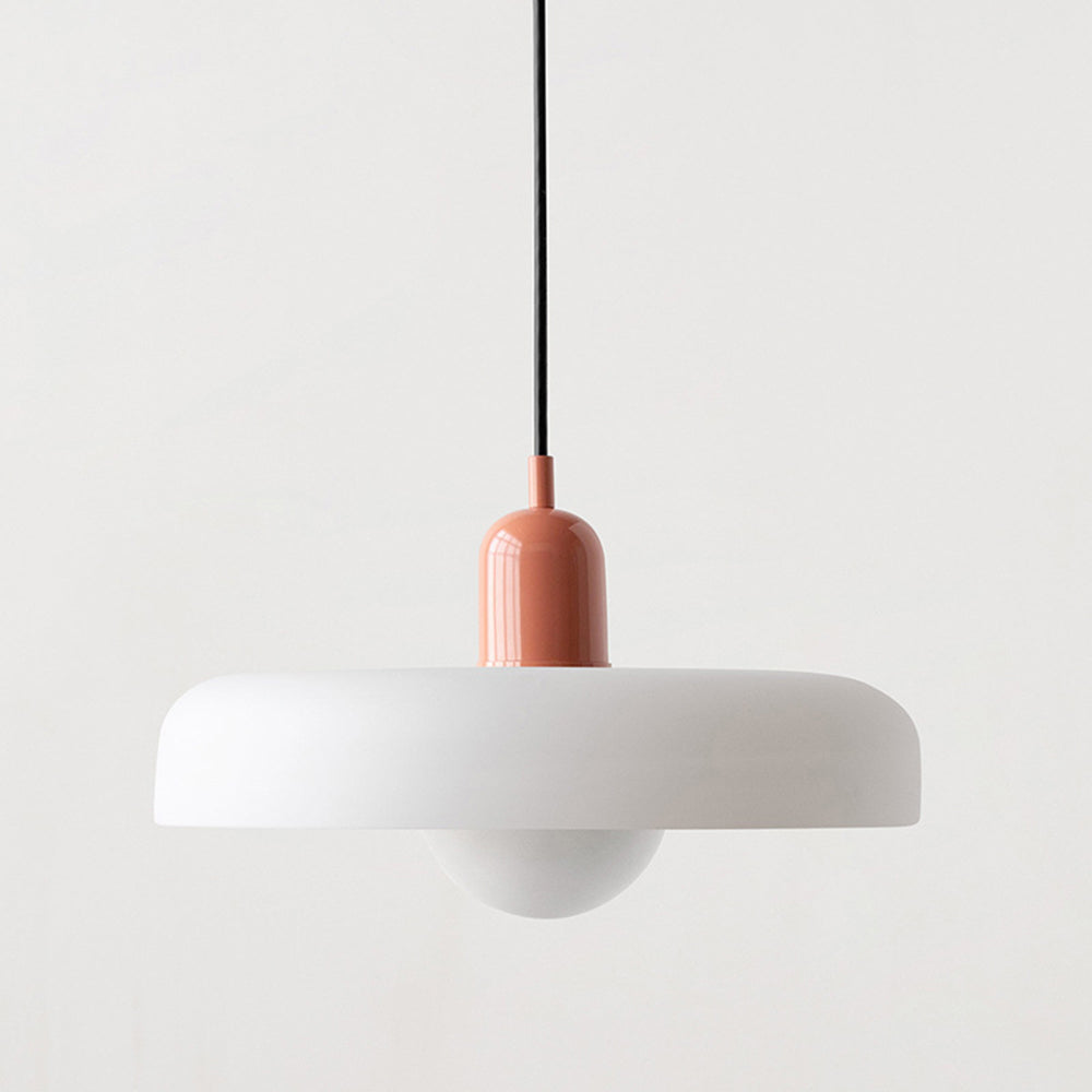Colored Glass Bauhaus Pendant Light Fixture for Modern Home Decor & Dining Spaces