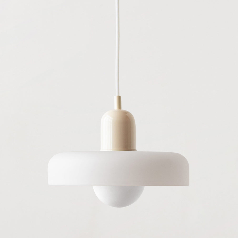 Colored Glass Bauhaus Pendant Light Fixture for Modern Home Decor & Dining Spaces