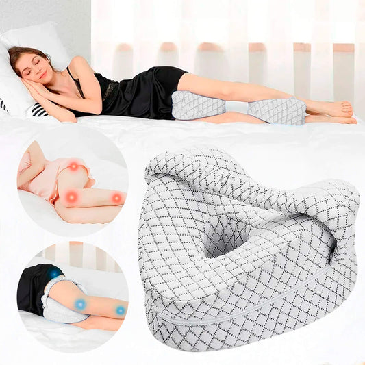 Orthopedic Knee Pillow for Side Sleepers | Memory Foam, Hypoallergenic & Ideal for Sciatica, Back Pain Relief