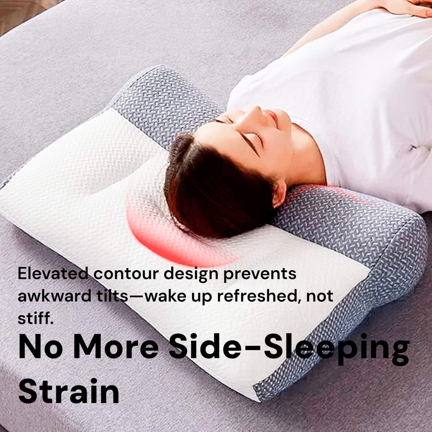Orthopedic Neck Pillow for Sleeping | Cervical Spine Support, Pain Relief & Reduced Snoring for All Sleep Positions