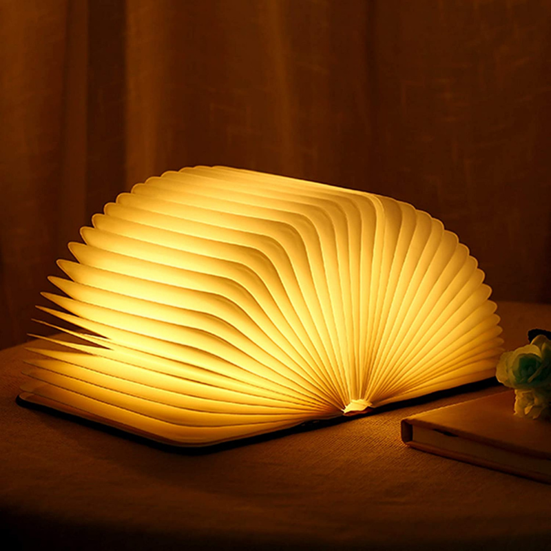 LED Book Lamp - Magical Reading Light for Home Decor & Nightstand Use