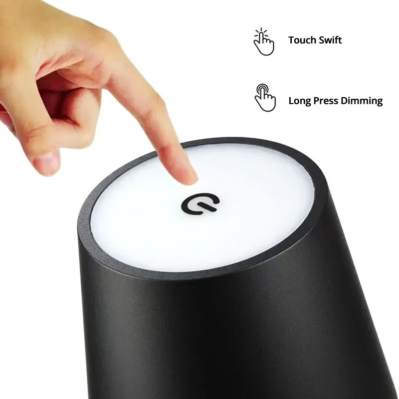 Luminara™ | Modern Rechargeable LED Wireless Table Lamp | Portable Lighting for Home, Office & Outdoor Use