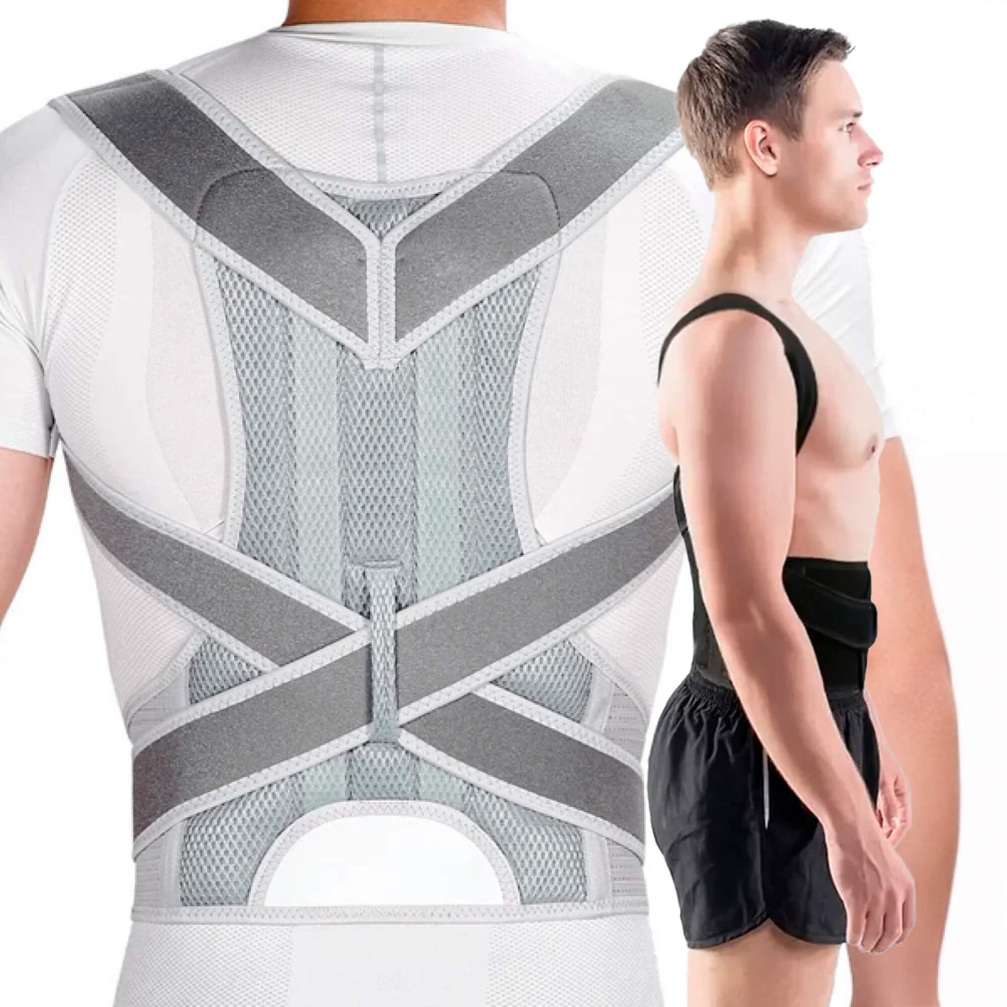 Posture Corrector Back Brace – Adjustable Lumbar Support Belt for Back Pain Relief & Spine Alignment | Unisex UK