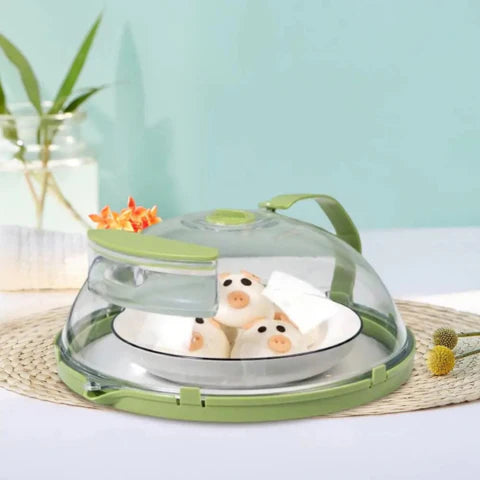 Handy Microwave Cover | Locks in Moisture, Safe Handle & Versatile for Home, Dorms, and Apartments