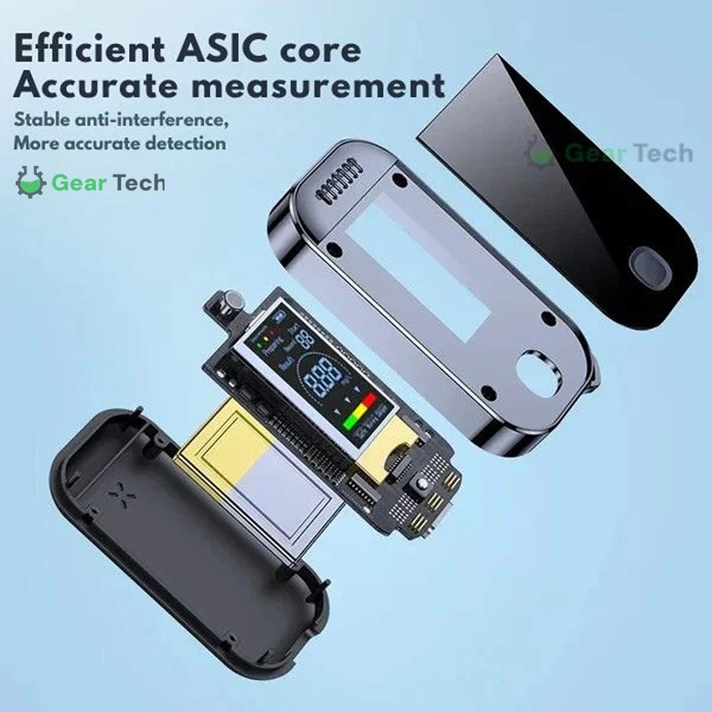 Professional Breathalyzer Alcohol Meter | High-Precision, Contactless Design & Ideal for Home, Camping, or Safe Driving
