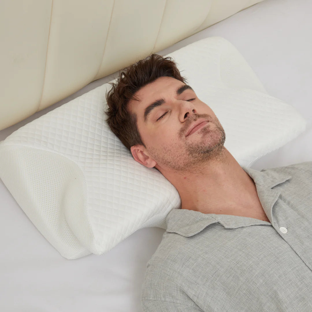 Orthopedic Memory Foam Pillow for Neck Pain – Ergonomic Contour Cervical Support Pillow for Side, Back & Stomach Sleepers