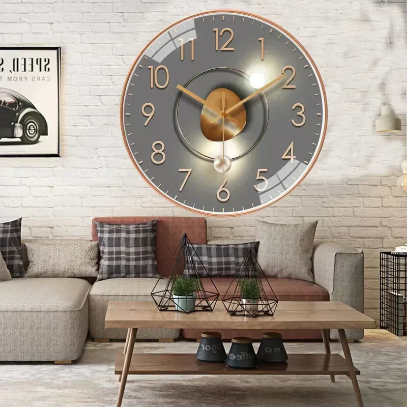 Timeless Whisper™ | Silent Classic Wall Clock | Non-Ticking Design for Bedroom & Office Decor