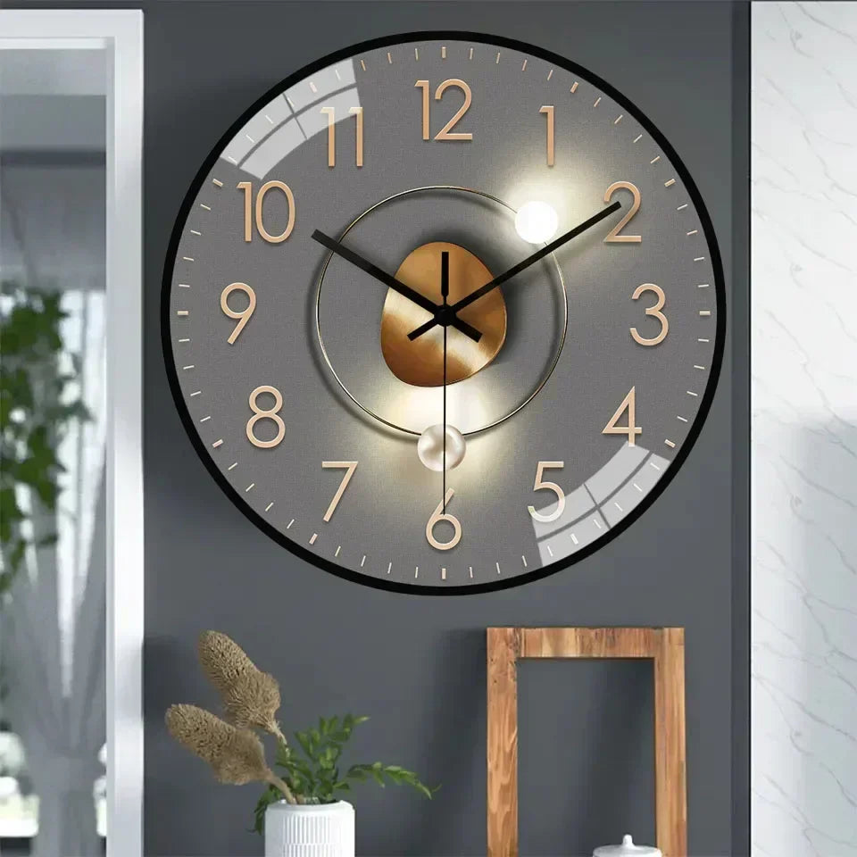 Timeless Whisper™ | Silent Classic Wall Clock | Non-Ticking Design for Bedroom & Office Decor