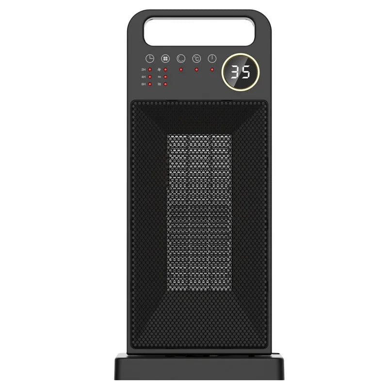 2000W Electric Room Heater | Remote Control, Touch Screen & Vertical 120° Oscillation for Home Use