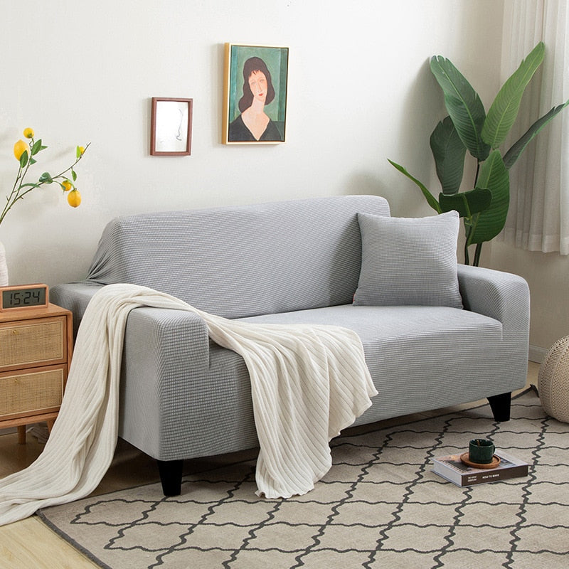 Textured Stretch Sofa Cover | Non-Slip, Machine Washable & Protective for 1-Seater, 2-Seater, and 3-Seater Sofas