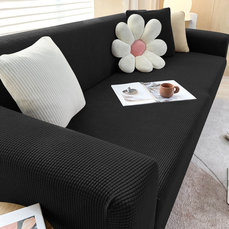 Textured Stretch Sofa Cover | Non-Slip, Machine Washable & Protective for 1-Seater, 2-Seater, and 3-Seater Sofas