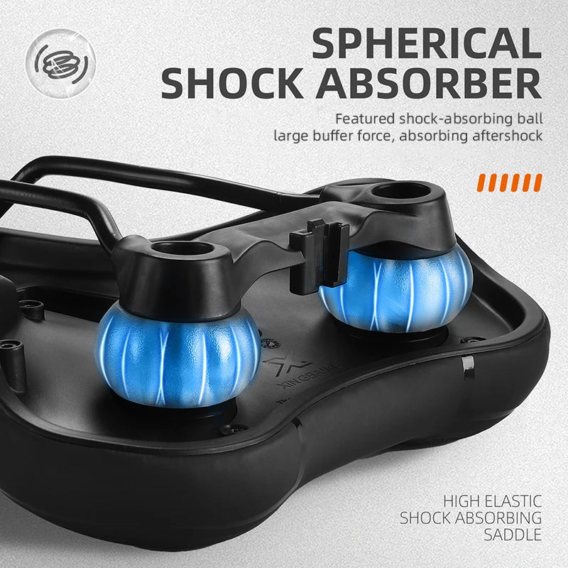 High Elastic Shock Absorbing Bicycle Saddle | Waterproof, Breathable & Comfortable for Mountain and Road Biking