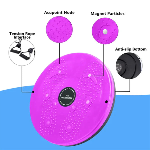 Waist Whisper Twisting Disc Pro | Magnetic Massage Balance Board for Core Strength & Waist Training at Home