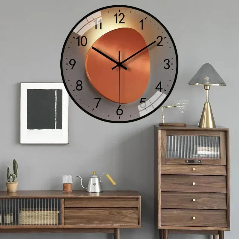 Timeless Whisper™ | Silent Classic Wall Clock | Non-Ticking Design for Bedroom & Office Decor