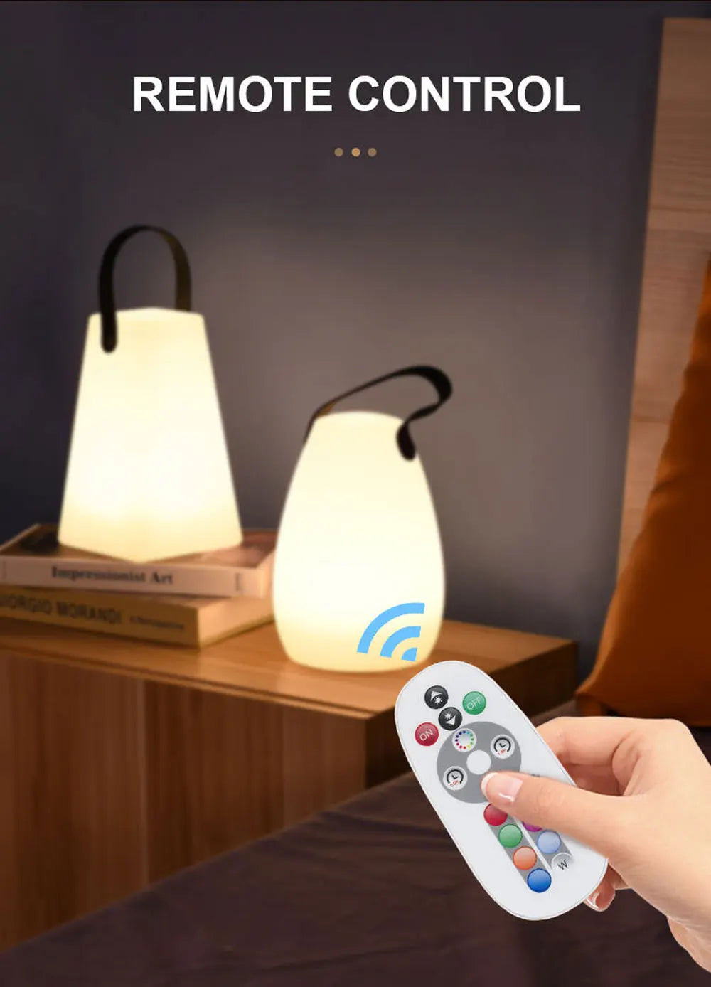 Mobile Waterproof Cordless Lamp | Wireless, Color-Changing & Ideal for Outdoor Camping and Home Ambiance
