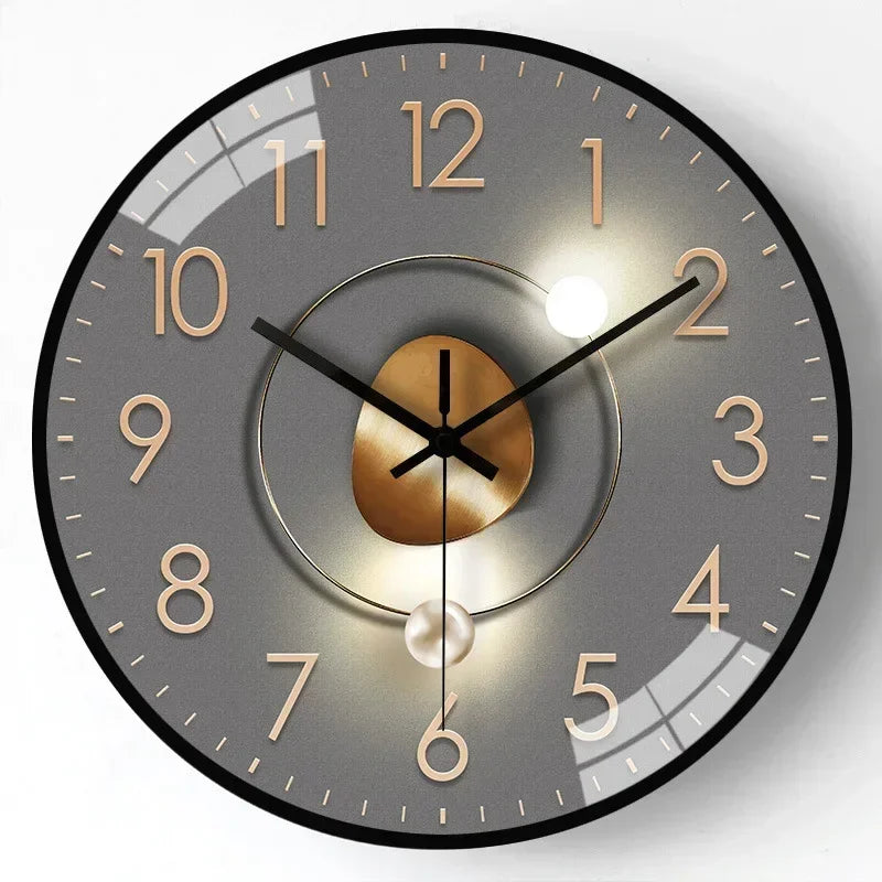Timeless Whisper™ | Silent Classic Wall Clock | Non-Ticking Design for Bedroom & Office Decor