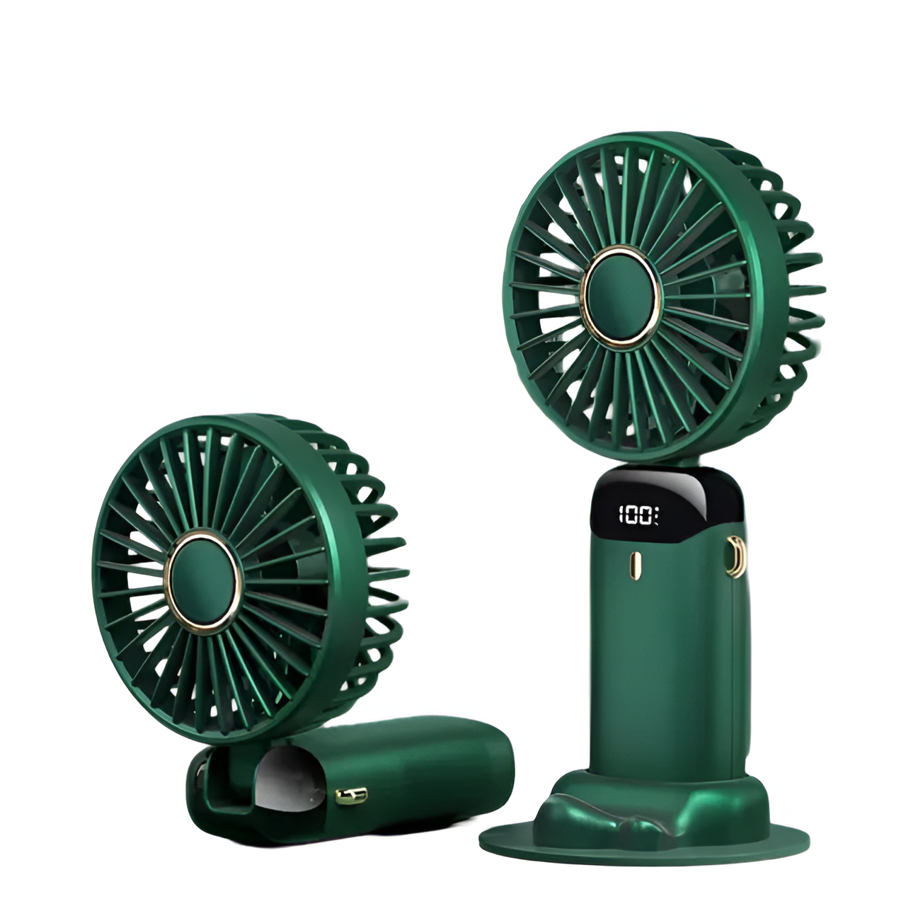Rechargeable Handheld Mini Fan | 5-Speed, 90-Degree Adjustable & Quiet for Office, Home & Outdoor Use