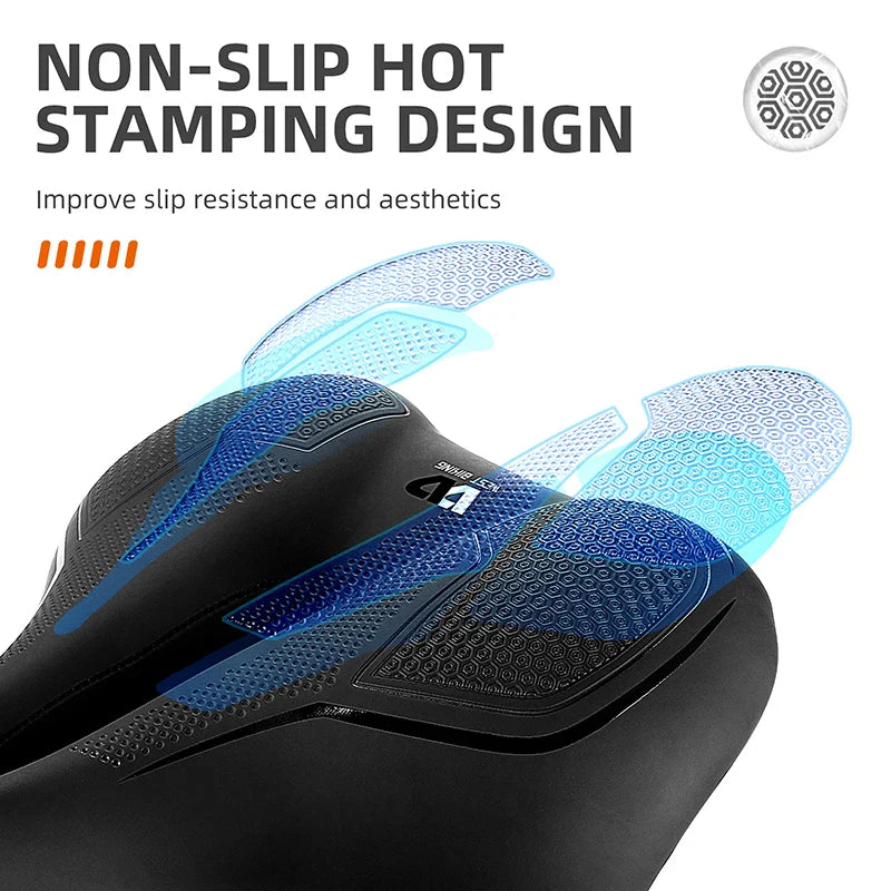 High Elastic Shock Absorbing Bicycle Saddle | Waterproof, Breathable & Comfortable for Mountain and Road Biking