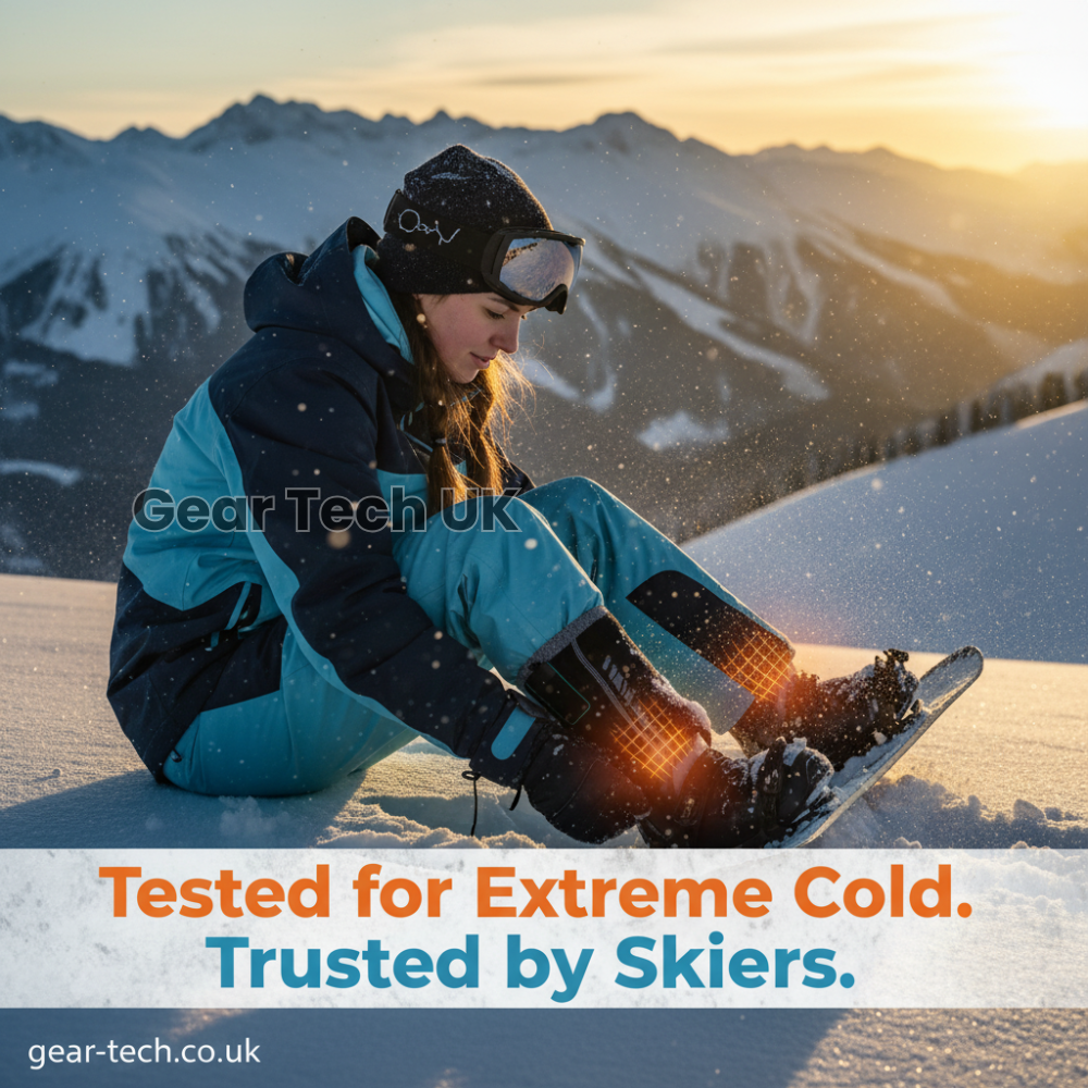 Rechargeable Heated Ski Socks & Foot Warmers – Electric Thermal Socks for Skiing, Snowboarding & Winter Sports UK