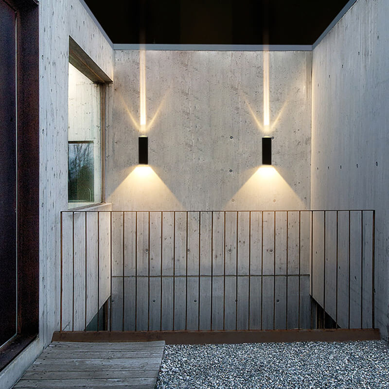 LED Waterproof Outdoor Wall Sconce | Modern Rectangular Design. Energy-Efficient 600-1000 Lumens for Patios & Gardens