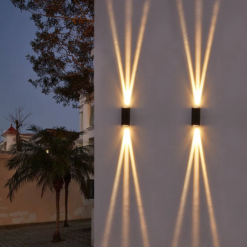 LED Waterproof Outdoor Wall Sconce | Modern Rectangular Design. Energy-Efficient 600-1000 Lumens for Patios & Gardens