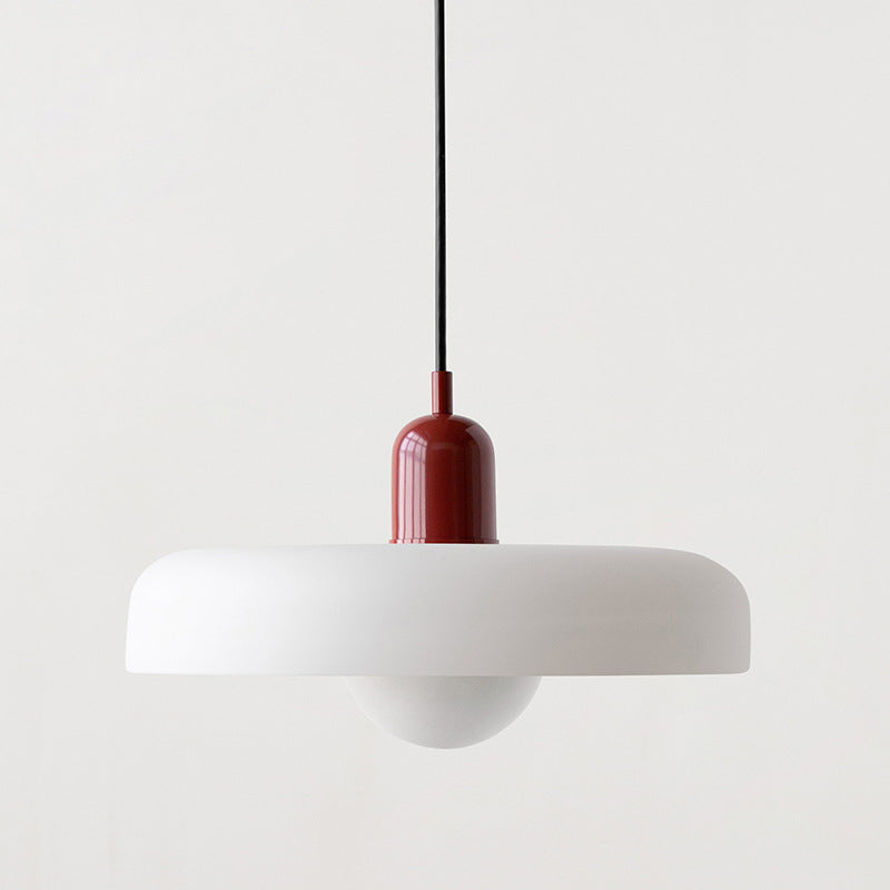 Colored Glass Bauhaus Pendant Light Fixture for Modern Home Decor & Dining Spaces