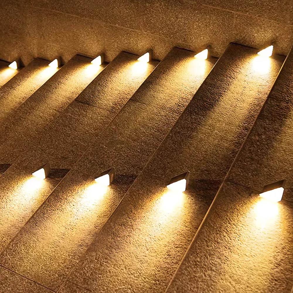 Outdoor Solar Stair Lights | Energy-Efficient LED. Weather-Resistant & Ideal for Garden Pathways and Driveways