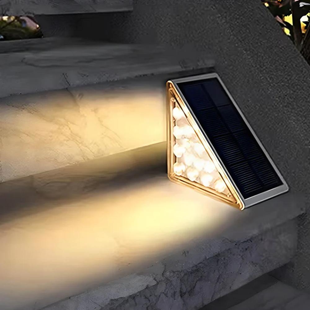 Outdoor Solar Stair Lights | Energy-Efficient LED. Weather-Resistant & Ideal for Garden Pathways and Driveways