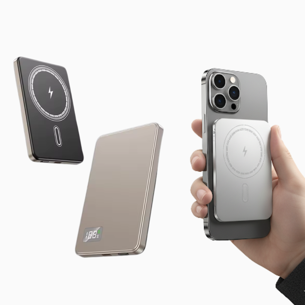50000mAh Wireless Power Bank – Fast Charging Magnetic Portable Charger | Battery Pack for iPhone, Samsung, iPad, Android & Laptops – UK