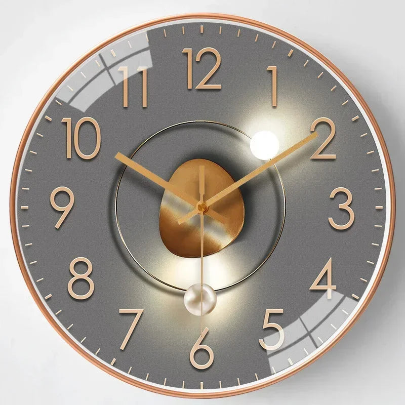 Timeless Whisper™ | Silent Classic Wall Clock | Non-Ticking Design for Bedroom & Office Decor