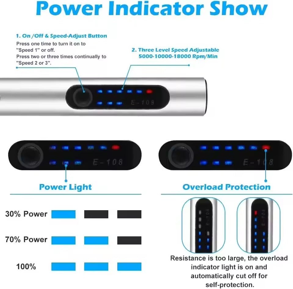 Cordless Electric Engraving Pen | Adjustable Speed Up to 15,000 RPM for Wood, Glass, and Metal Projects
