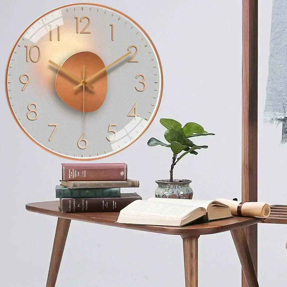 Timeless Whisper™ | Silent Classic Wall Clock | Non-Ticking Design for Bedroom & Office Decor