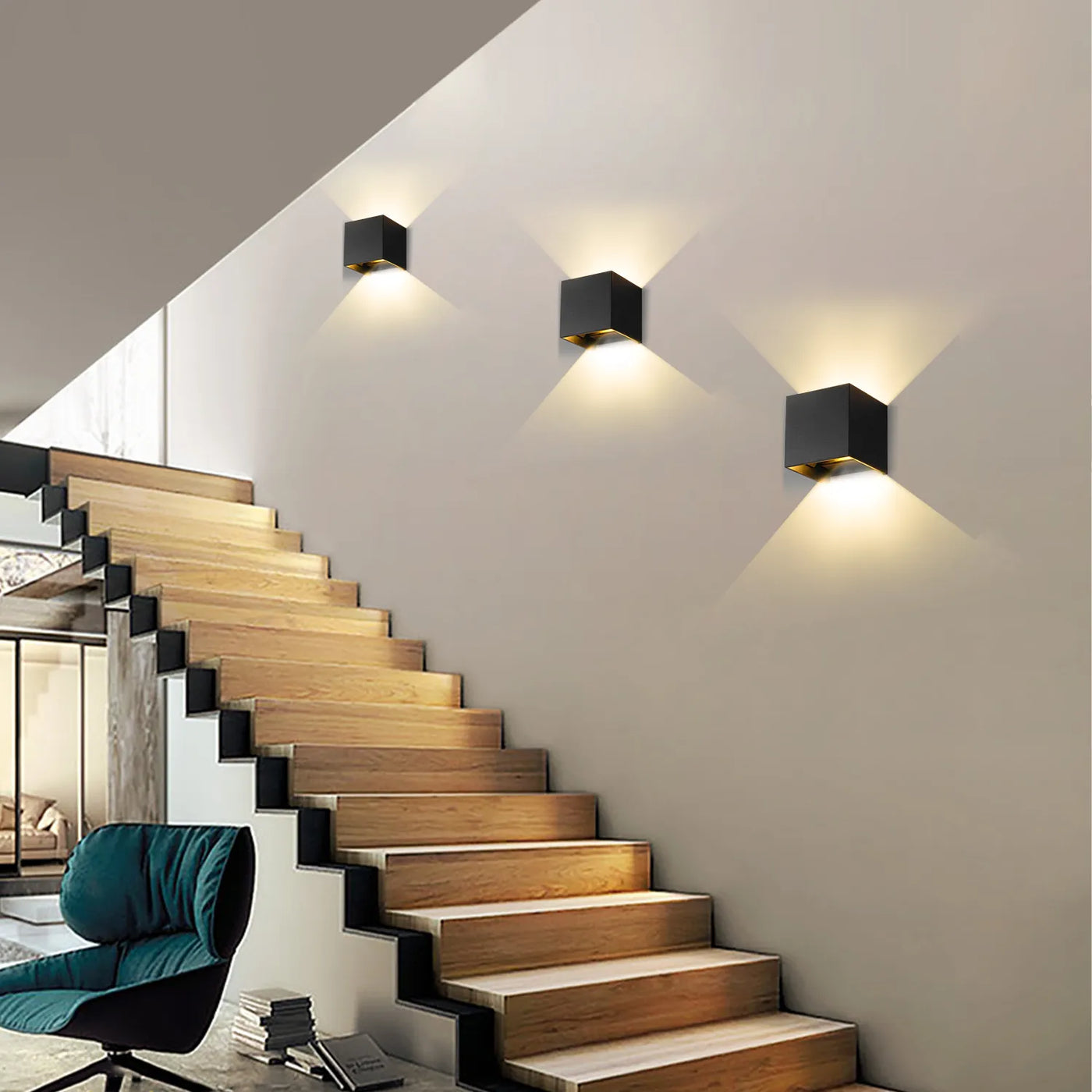 Wireless Rechargeable Wall Lamp | Adjustable Up & Down Light, USB Powered for Home Decor & Cozy Ambiance