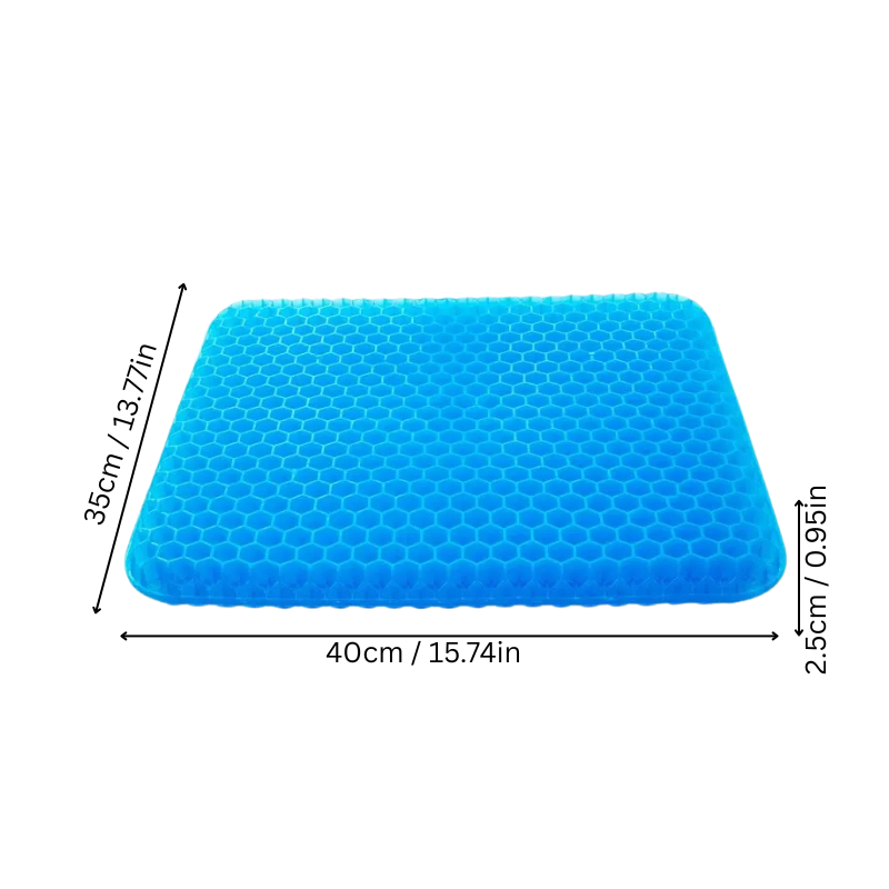 Cooling Gel Seat Cushion | Breathable, Flexible & Pain Relief for Office Chairs, Cars, and Home Use