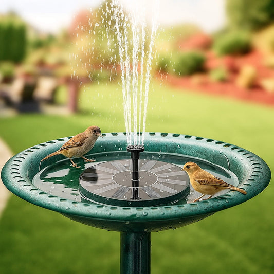 Solar-Powered Water Fountain | Effortless Installation & Multiple Spray Patterns for Garden Ponds and Birdbaths
