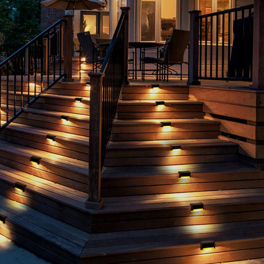Solar Step Light - Waterproof LED Outdoor Lighting for Pathways, Decks, and Stairs - Solar Powered Garden Illumination