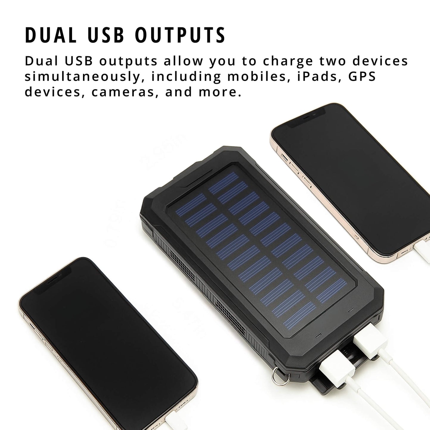 500000mAh Solar Charger Waterproof Power Bank External