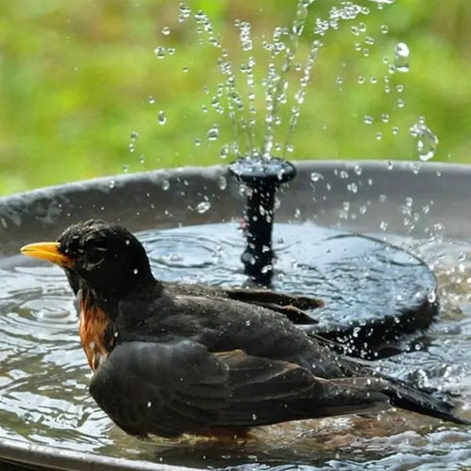 Solar-Powered Water Fountain | Effortless Installation & Multiple Spray Patterns for Garden Ponds and Birdbaths