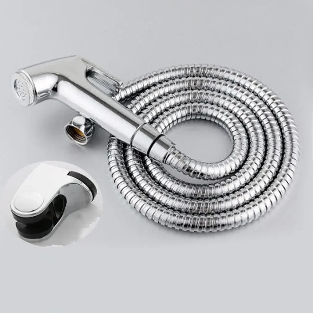 Stainless Steel Handheld Bidet Sprayer Set | Adjustable Pressure, Self-Cleaning Nozzle & Ideal for Personal Hygiene and Pet Cleaning