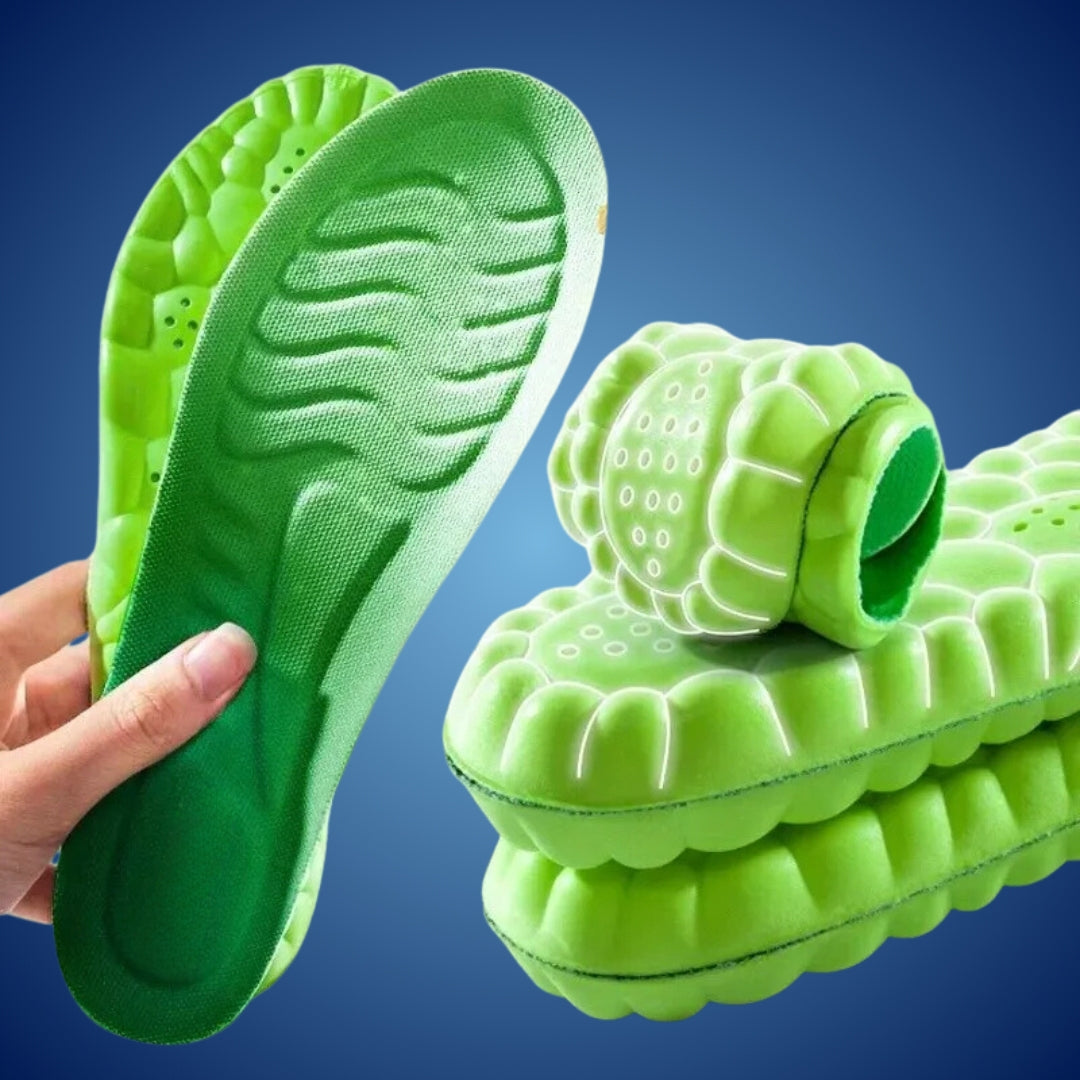 Orthopedic Insoles for Foot Pain Relief | 4D Shock Absorption, Heel Pain Relief & Posture Support for All-Day Comfort