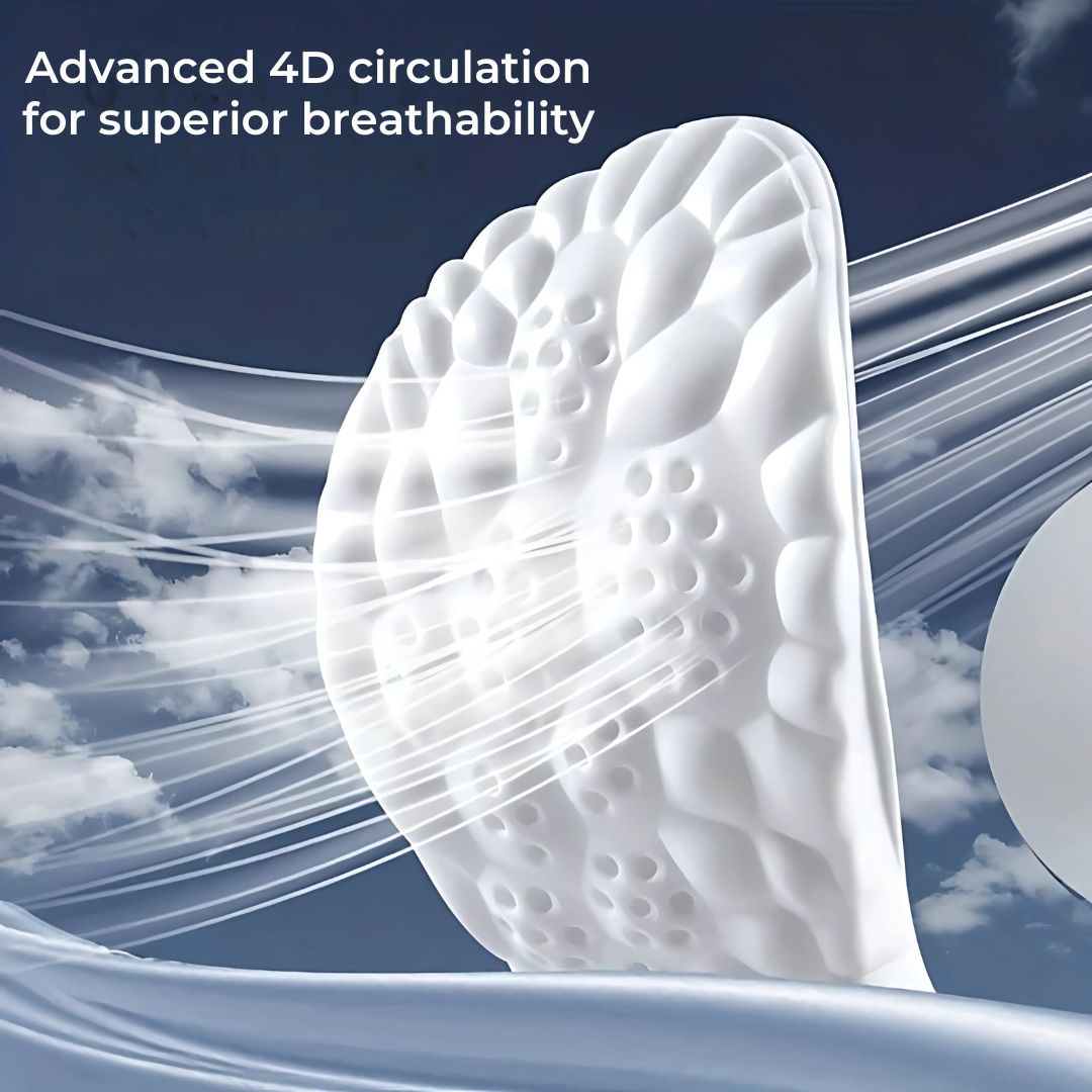 Orthopedic Insoles for Foot Pain Relief | 4D Shock Absorption, Heel Pain Relief & Posture Support for All-Day Comfort
