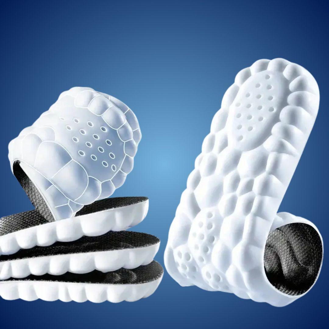 Orthopedic Insoles for Foot Pain Relief | 4D Shock Absorption, Heel Pain Relief & Posture Support for All-Day Comfort