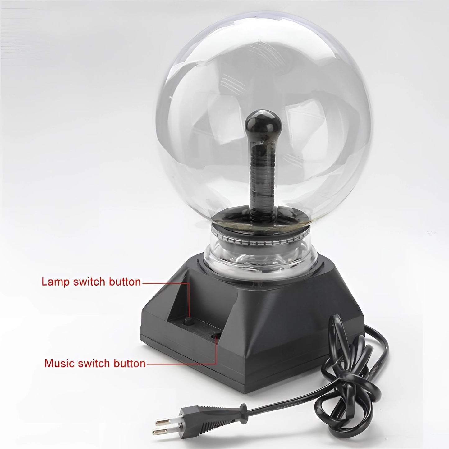 Plasma Globe Light | Interactive Touch-Activated LED Orb for Home Decor & Science Experiments