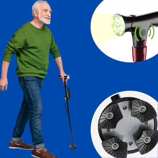 Walking Cane | Ergonomic, Lightweight Design for Seniors & Mobility Support