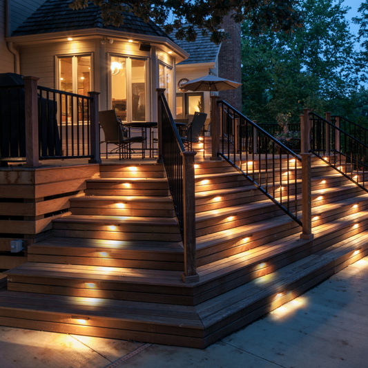 Solar Step Light - Waterproof LED Outdoor Lighting for Pathways, Decks, and Stairs - Solar Powered Garden Illumination