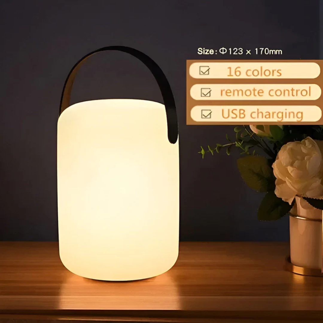 Mobile Waterproof Cordless Lamp | Wireless, Color-Changing & Ideal for Outdoor Camping and Home Ambiance