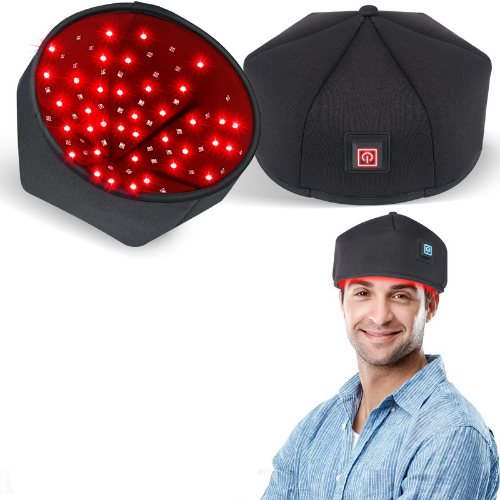 Red Light Therapy Hair Growth Cap with 120 LEDs - Infrared Treatment for Thinning Hair in Home