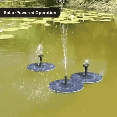 Solar-Powered Water Fountain | Effortless Installation & Multiple Spray Patterns for Garden Ponds and Birdbaths