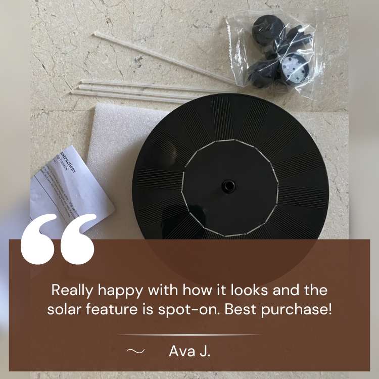 Solar-Powered Dancing Water Fountain with LED Lights for Garden, Patio, and Outdoor Decor